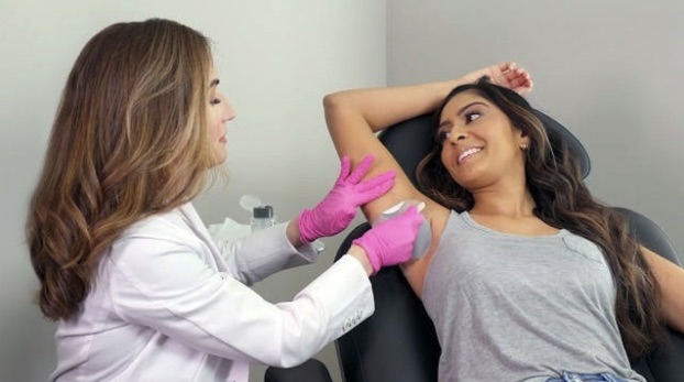 Brella® treatment being applied to patient