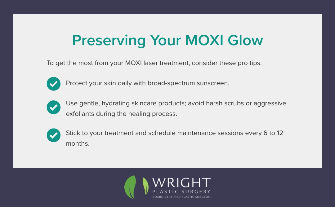 Preserving your Moxi Glow Infographic